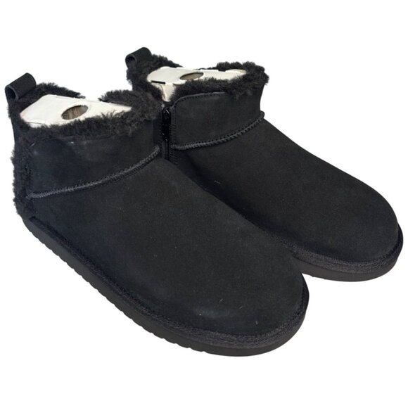 Koolaburra by UGG Kids Koola Ultra Mini Boot in Black Suede Size 5 Women's 7 New - Picture 4 of 9